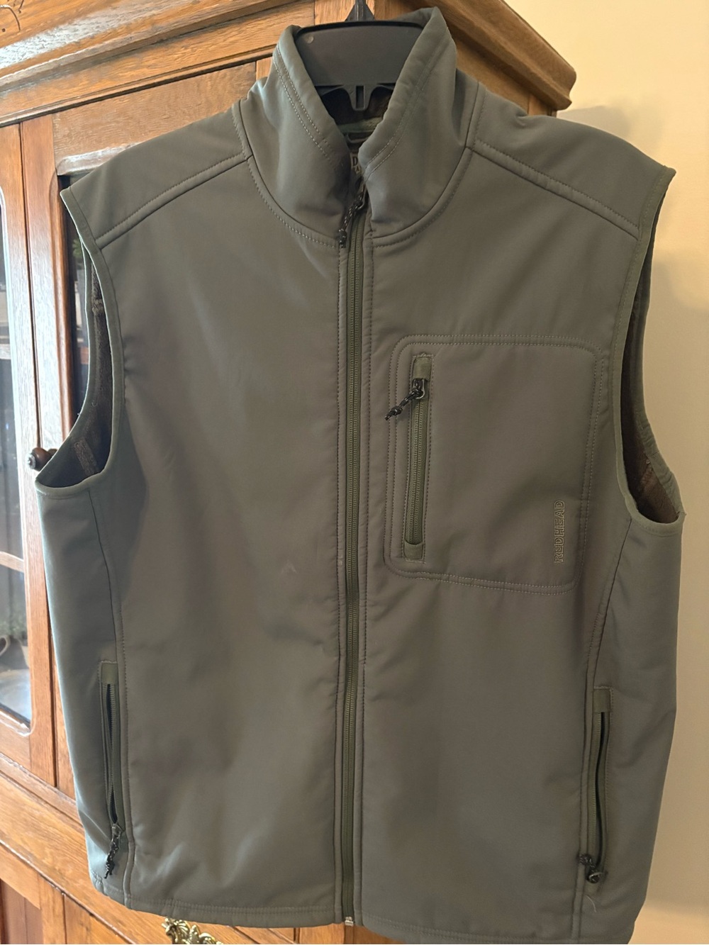 RedHead Olive Green Softshell Men's Vest